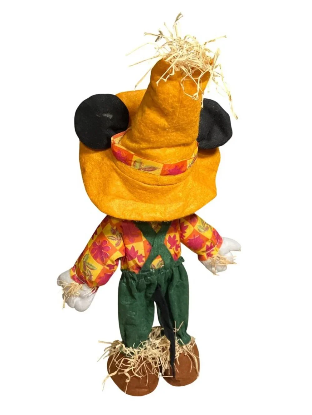 Mickey Mouse Scarecrow Fall Harvest Plush Decoration 18